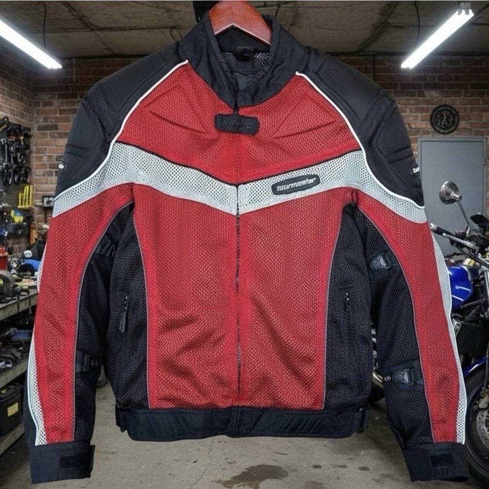 Tourmaster Intake Series 2 Motorcycle Jacket Mens Medium 42 Red Black Insulated
